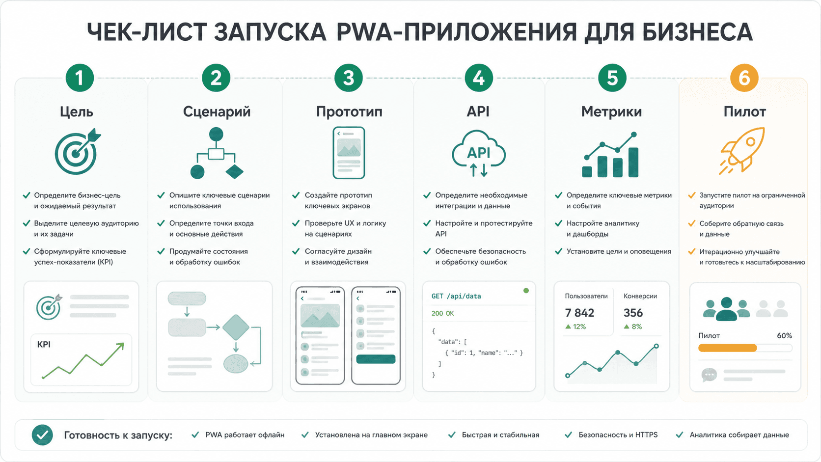 Чеклист запуска PWA-приложения для бизнеса