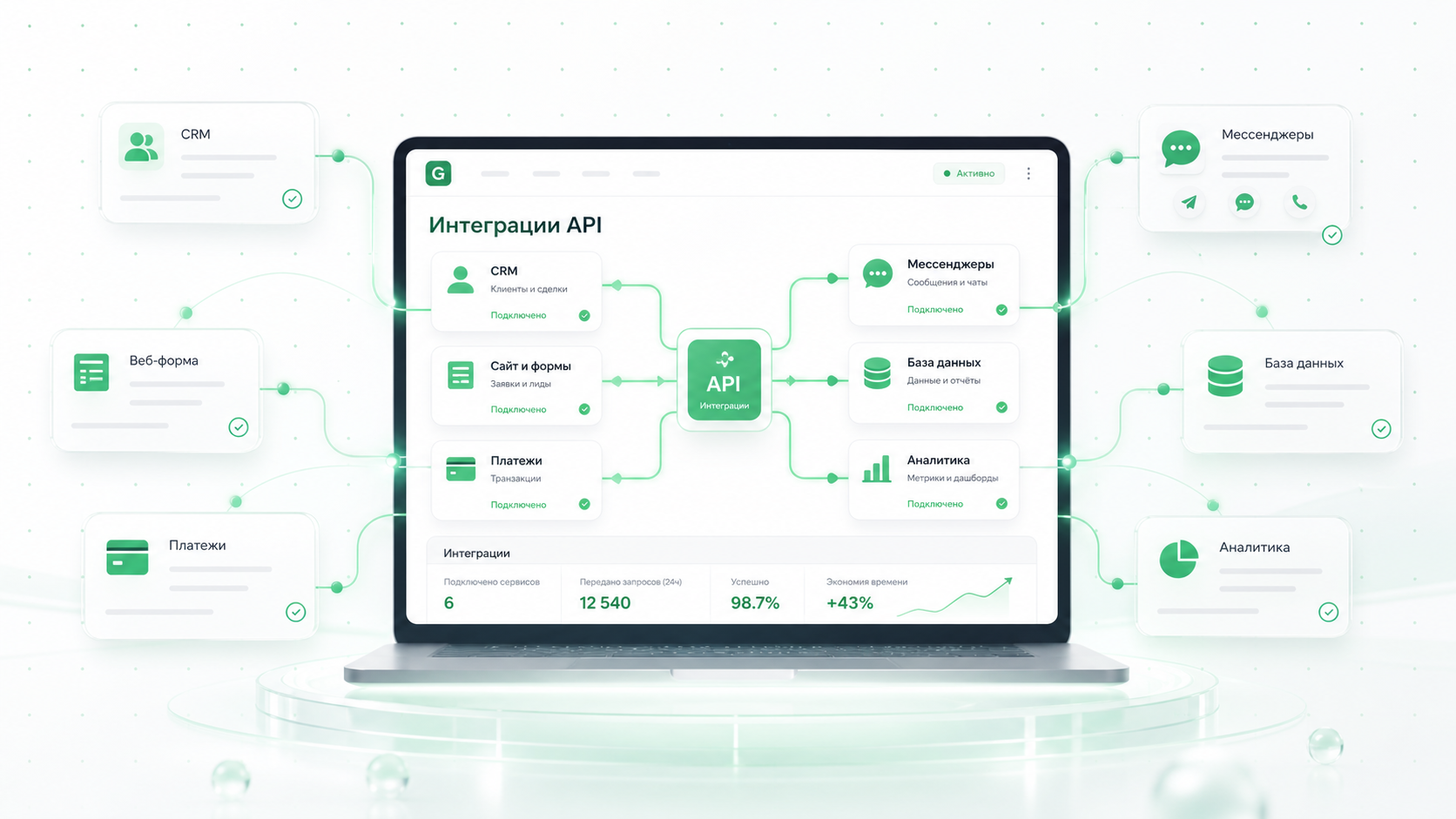 Интеграции API и CRM